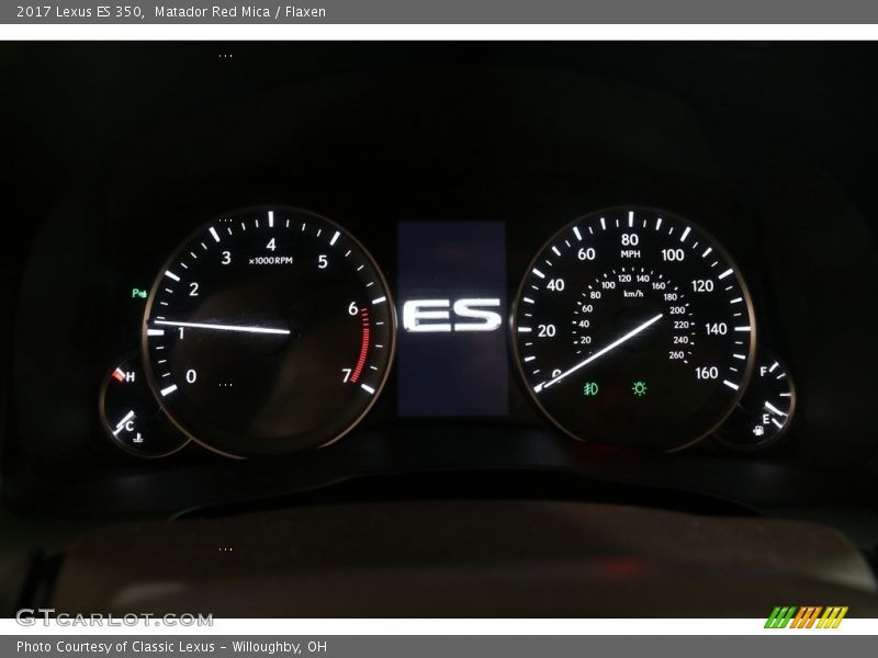 Matador Red Mica / Flaxen 2017 Lexus ES 350