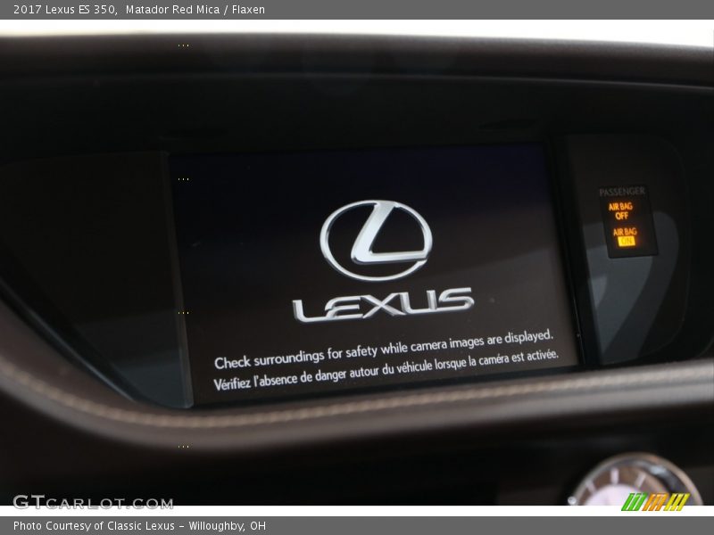 Matador Red Mica / Flaxen 2017 Lexus ES 350