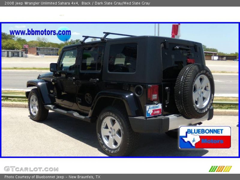 Black / Dark Slate Gray/Med Slate Gray 2008 Jeep Wrangler Unlimited Sahara 4x4