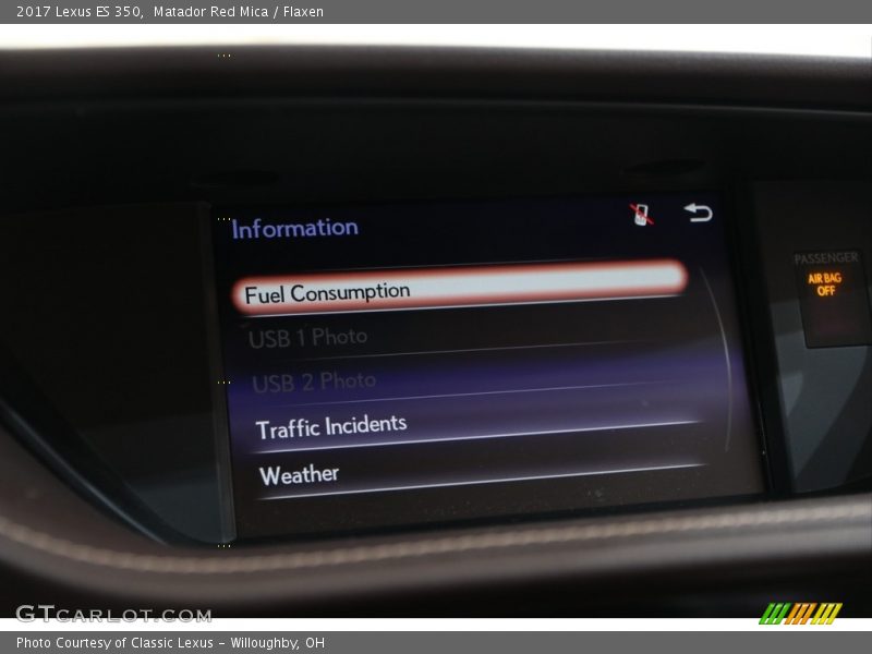 Matador Red Mica / Flaxen 2017 Lexus ES 350