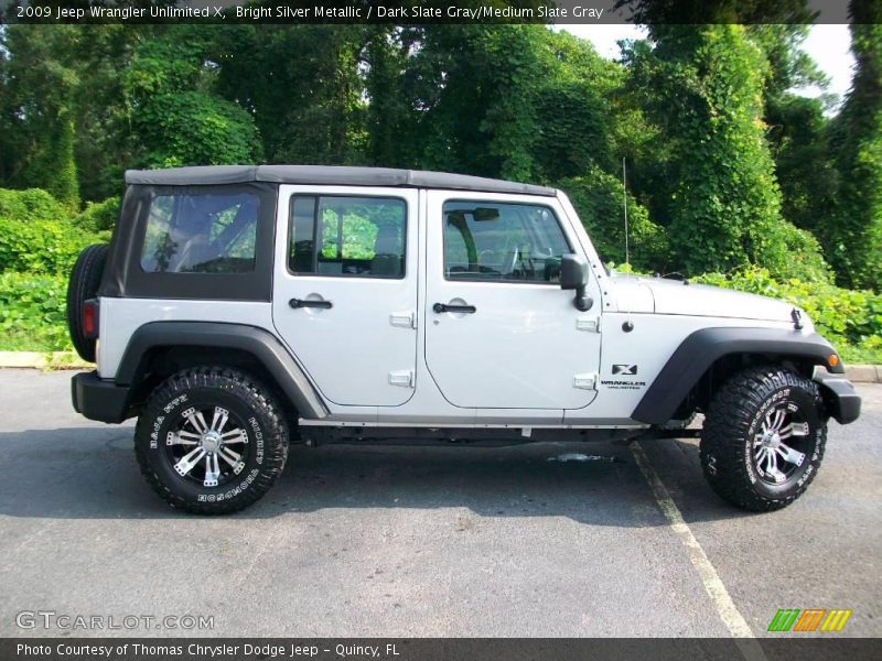 Bright Silver Metallic / Dark Slate Gray/Medium Slate Gray 2009 Jeep Wrangler Unlimited X