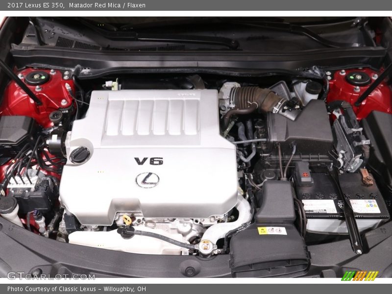 Matador Red Mica / Flaxen 2017 Lexus ES 350