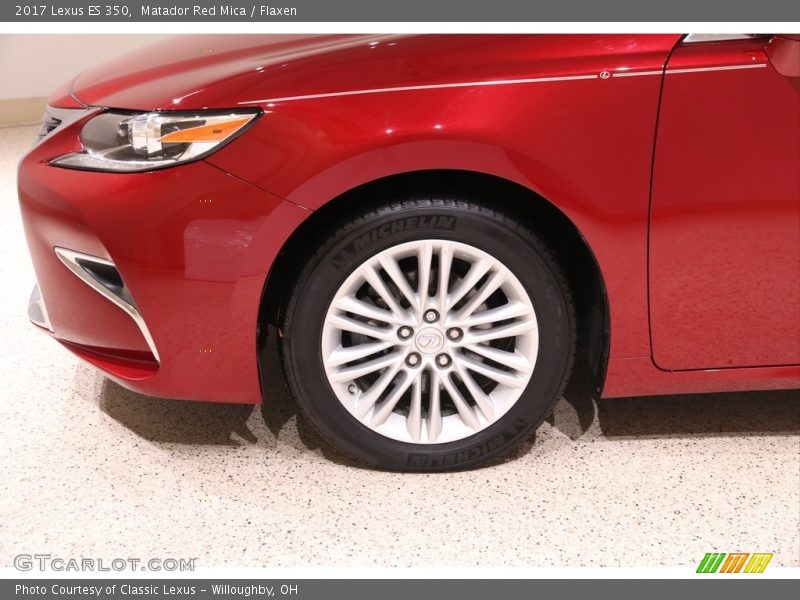 Matador Red Mica / Flaxen 2017 Lexus ES 350