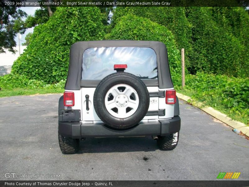 Bright Silver Metallic / Dark Slate Gray/Medium Slate Gray 2009 Jeep Wrangler Unlimited X