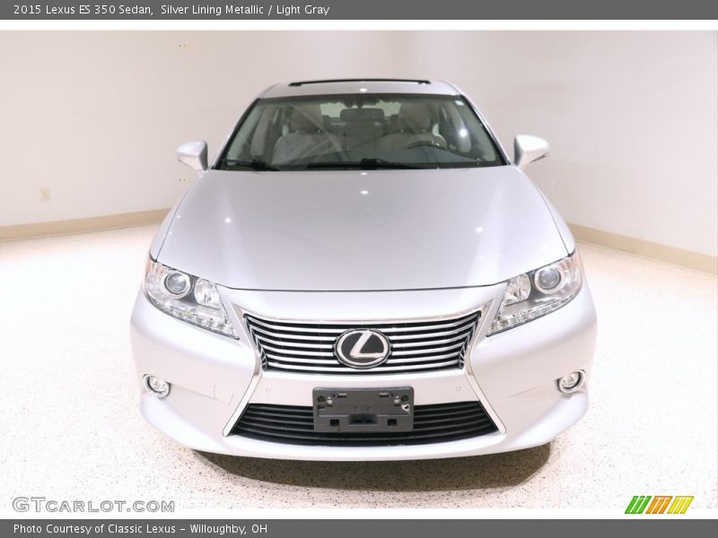 Silver Lining Metallic / Light Gray 2015 Lexus ES 350 Sedan