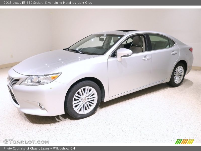 Silver Lining Metallic / Light Gray 2015 Lexus ES 350 Sedan