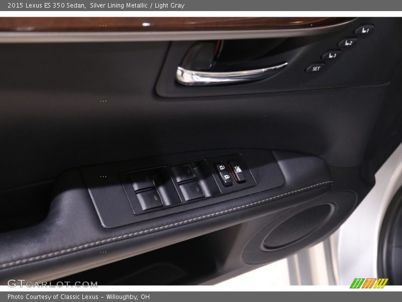 Silver Lining Metallic / Light Gray 2015 Lexus ES 350 Sedan