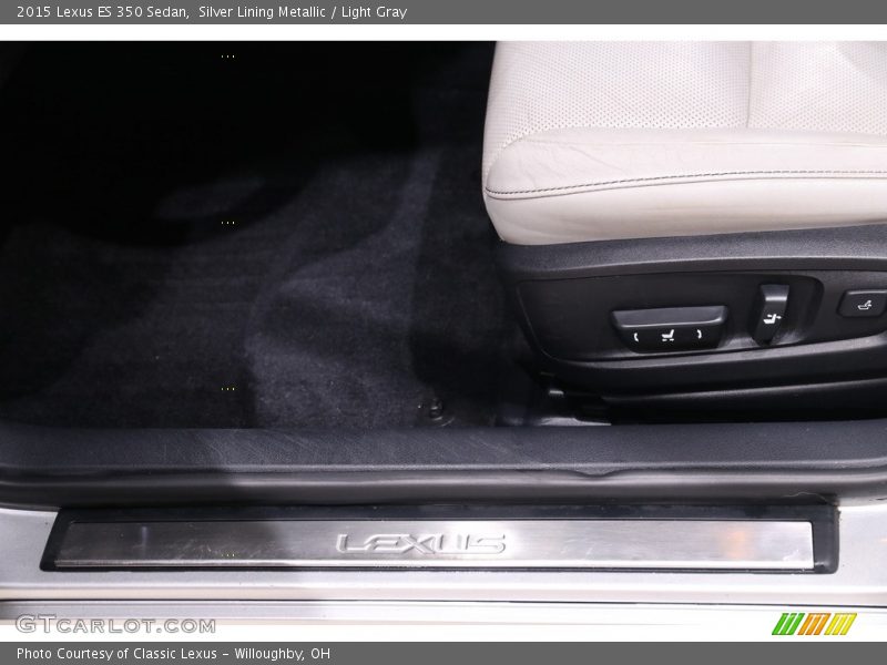 Silver Lining Metallic / Light Gray 2015 Lexus ES 350 Sedan