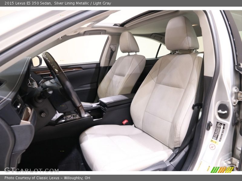 Silver Lining Metallic / Light Gray 2015 Lexus ES 350 Sedan
