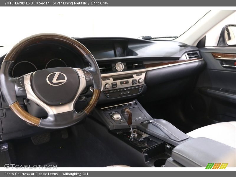 Silver Lining Metallic / Light Gray 2015 Lexus ES 350 Sedan