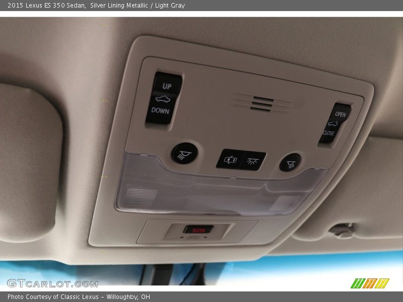 Silver Lining Metallic / Light Gray 2015 Lexus ES 350 Sedan