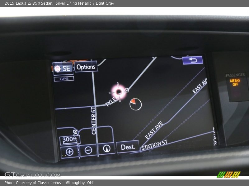 Silver Lining Metallic / Light Gray 2015 Lexus ES 350 Sedan