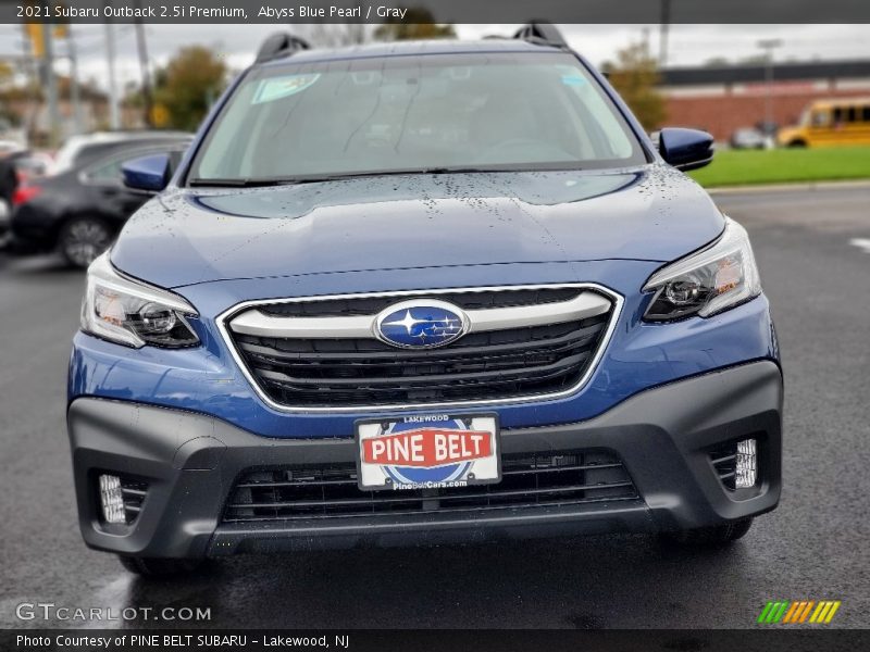 Abyss Blue Pearl / Gray 2021 Subaru Outback 2.5i Premium