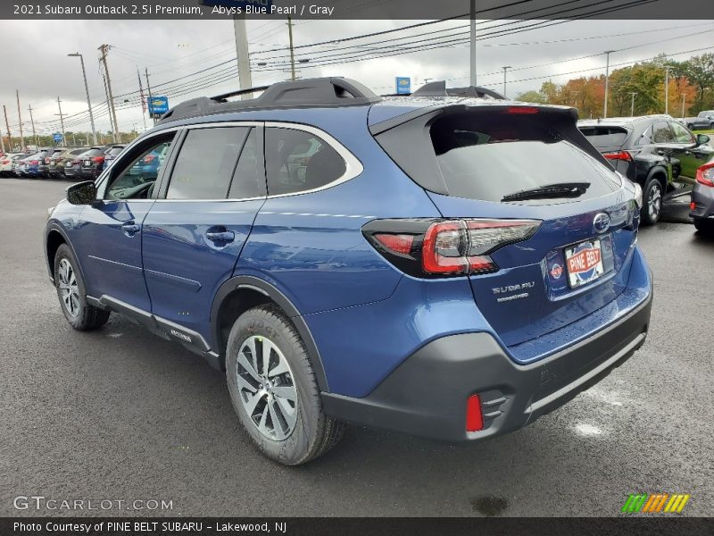 Abyss Blue Pearl / Gray 2021 Subaru Outback 2.5i Premium