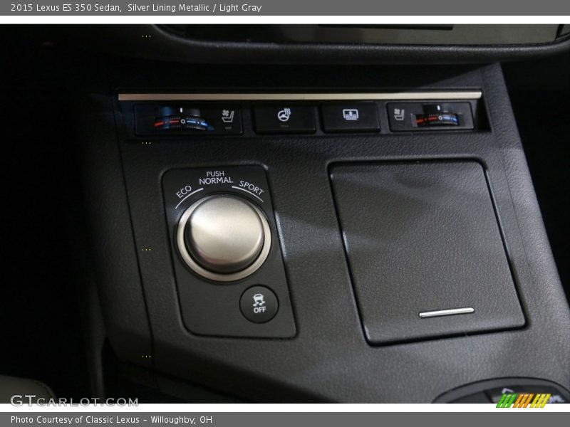 Silver Lining Metallic / Light Gray 2015 Lexus ES 350 Sedan