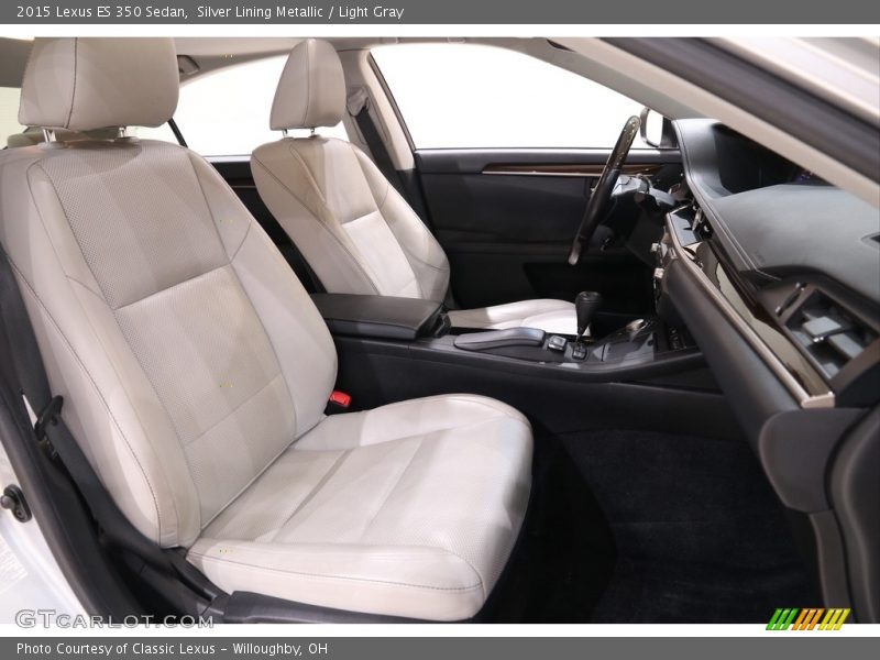 Silver Lining Metallic / Light Gray 2015 Lexus ES 350 Sedan