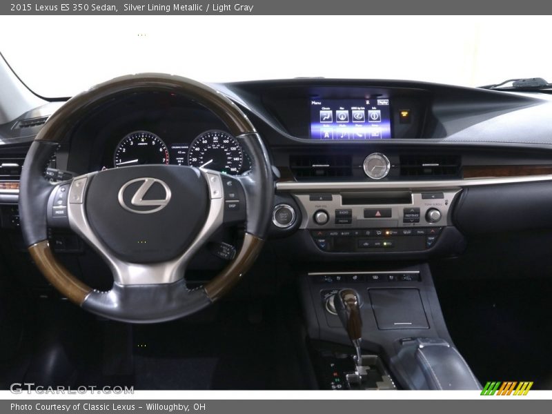 Silver Lining Metallic / Light Gray 2015 Lexus ES 350 Sedan