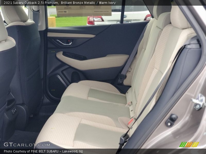 Rear Seat of 2021 Outback 2.5i Premium