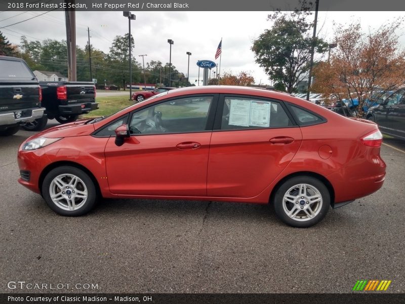  2018 Fiesta SE Sedan Hot Pepper Red