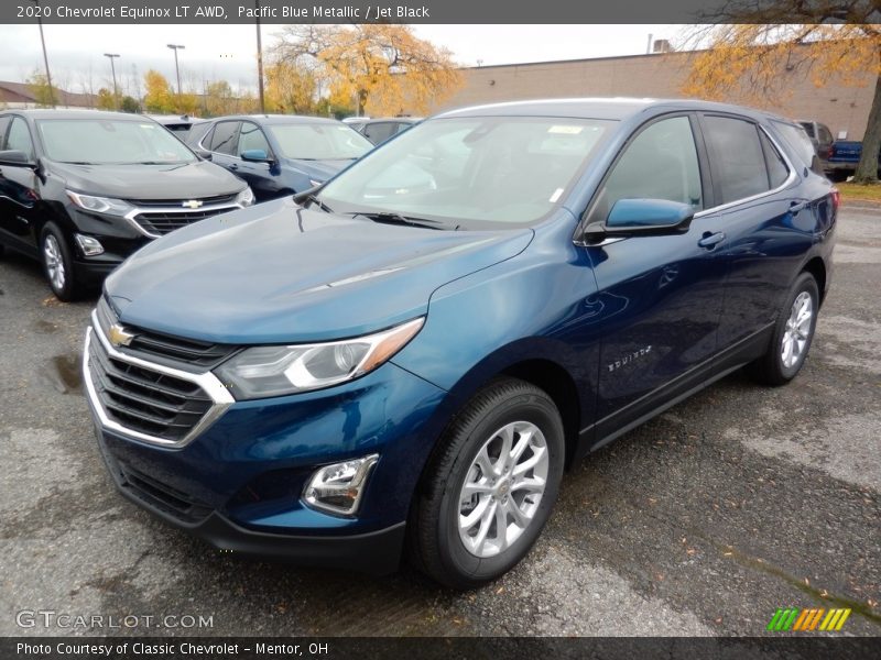 Pacific Blue Metallic / Jet Black 2020 Chevrolet Equinox LT AWD