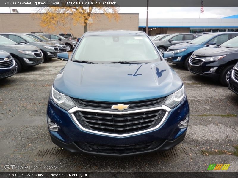 Pacific Blue Metallic / Jet Black 2020 Chevrolet Equinox LT AWD