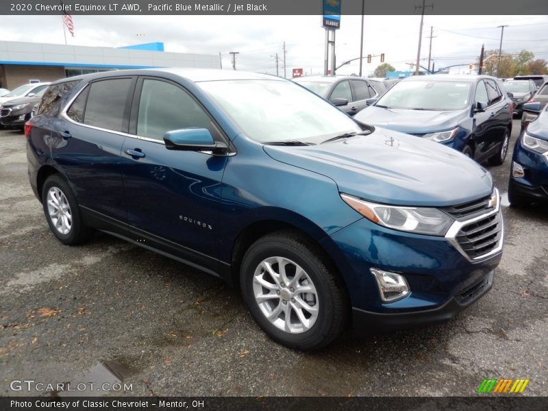 Pacific Blue Metallic / Jet Black 2020 Chevrolet Equinox LT AWD