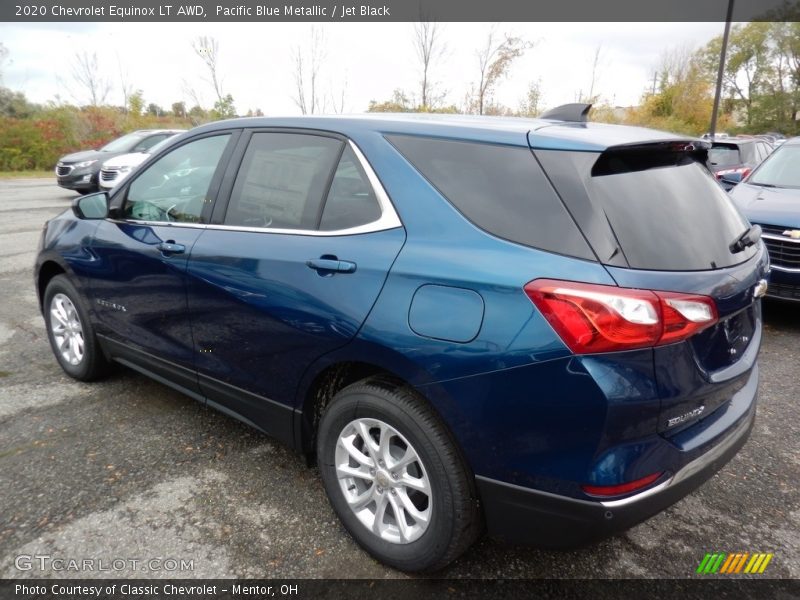 Pacific Blue Metallic / Jet Black 2020 Chevrolet Equinox LT AWD