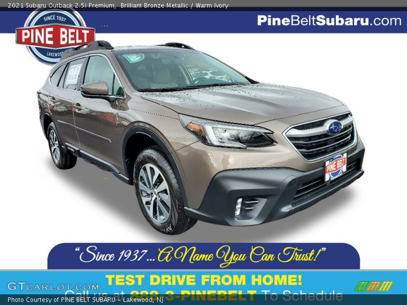 Brilliant Bronze Metallic / Warm Ivory 2021 Subaru Outback 2.5i Premium