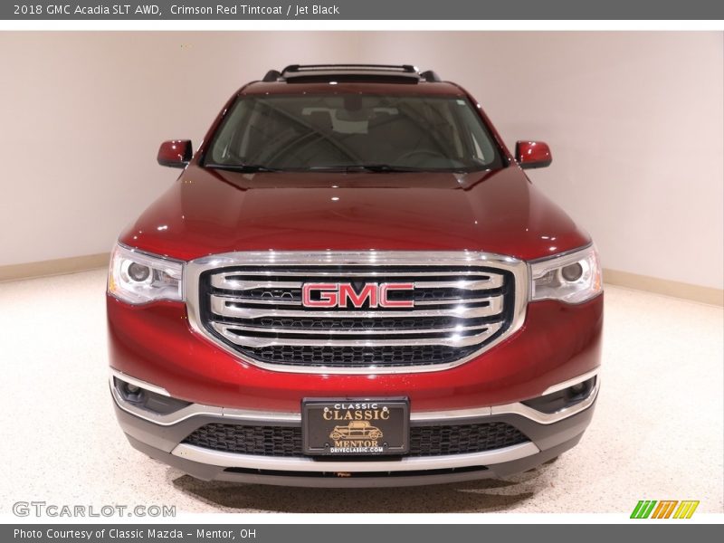 Crimson Red Tintcoat / Jet Black 2018 GMC Acadia SLT AWD