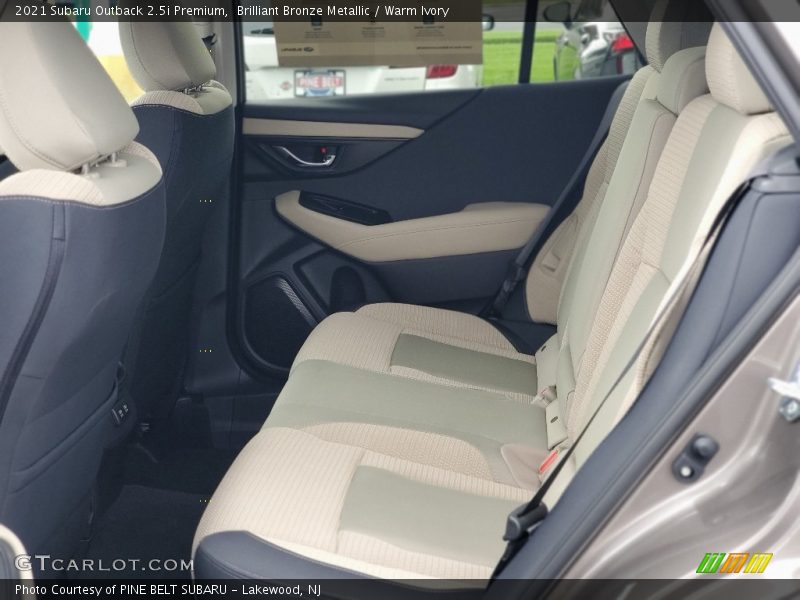 Rear Seat of 2021 Outback 2.5i Premium