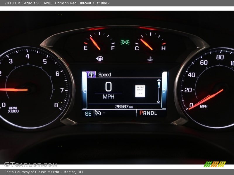 Crimson Red Tintcoat / Jet Black 2018 GMC Acadia SLT AWD