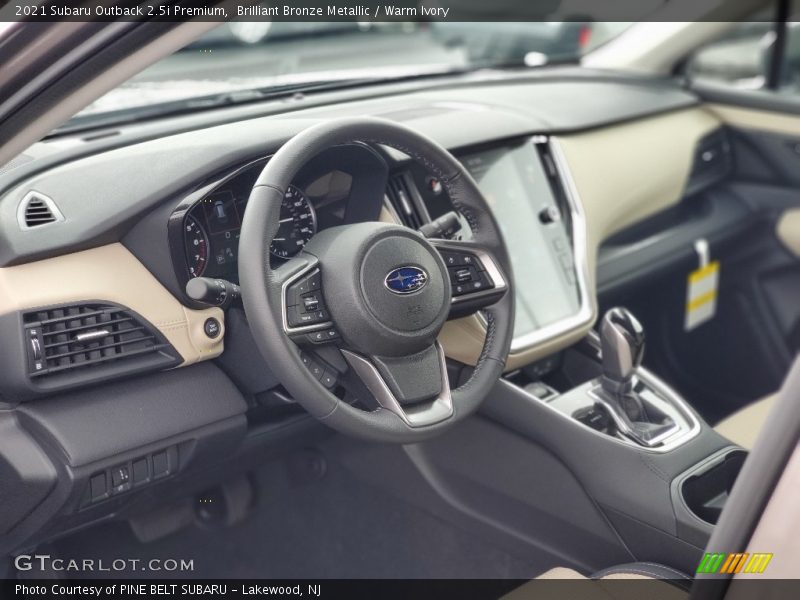 Brilliant Bronze Metallic / Warm Ivory 2021 Subaru Outback 2.5i Premium