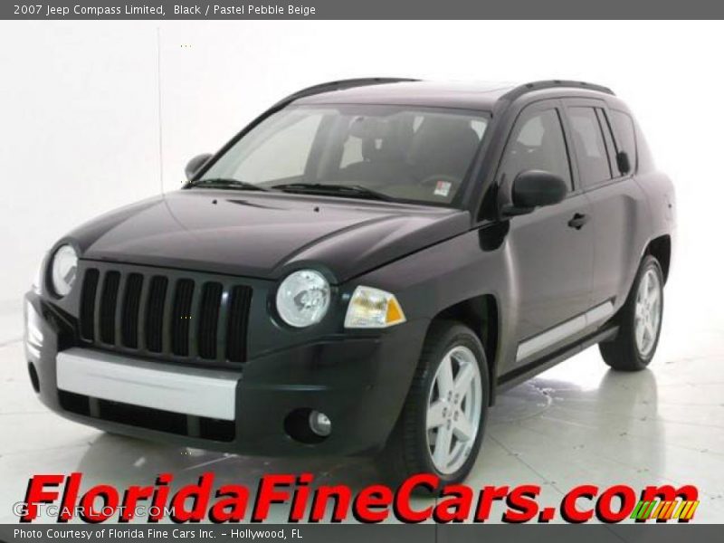 Black / Pastel Pebble Beige 2007 Jeep Compass Limited