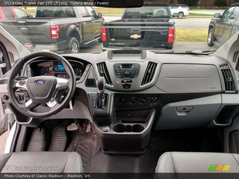 Oxford White / Pewter 2019 Ford Transit Van 150 LR Long
