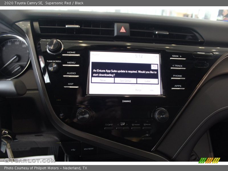 Supersonic Red / Black 2020 Toyota Camry SE