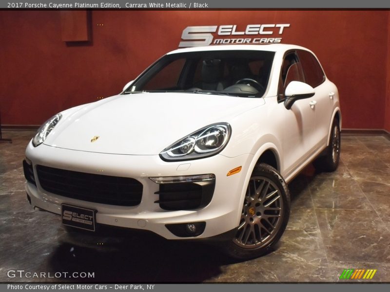 Carrara White Metallic / Black 2017 Porsche Cayenne Platinum Edition