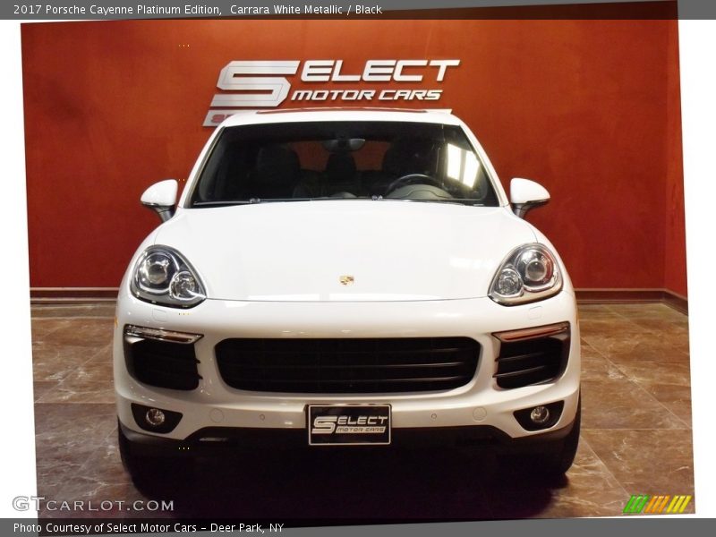 Carrara White Metallic / Black 2017 Porsche Cayenne Platinum Edition