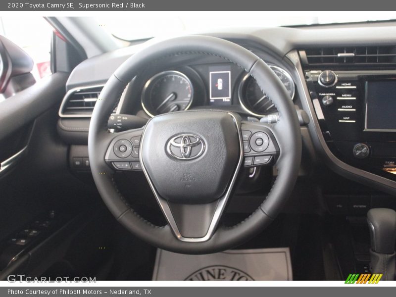 Supersonic Red / Black 2020 Toyota Camry SE