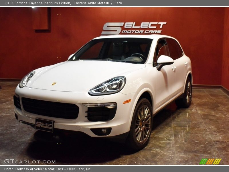 Carrara White Metallic / Black 2017 Porsche Cayenne Platinum Edition