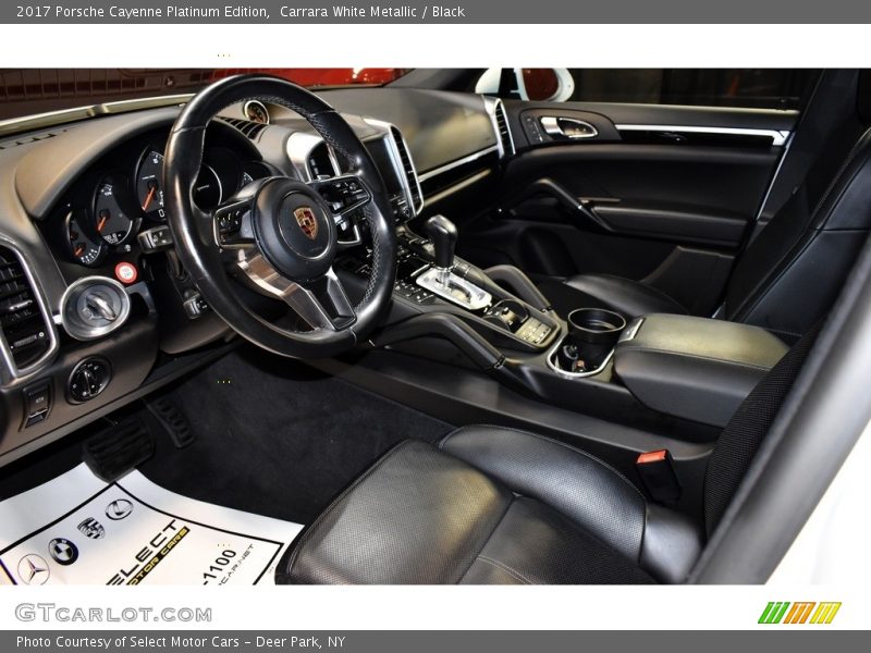 Front Seat of 2017 Cayenne Platinum Edition