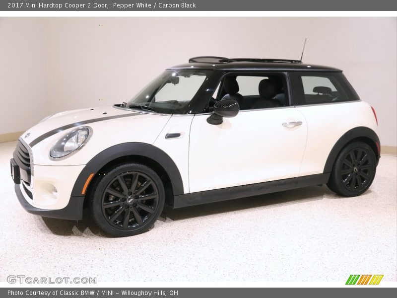 Pepper White / Carbon Black 2017 Mini Hardtop Cooper 2 Door