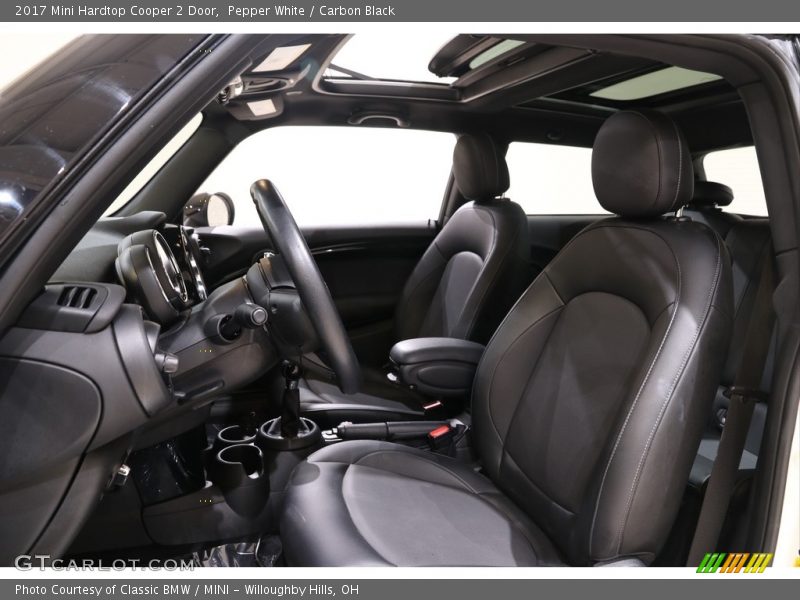 Pepper White / Carbon Black 2017 Mini Hardtop Cooper 2 Door