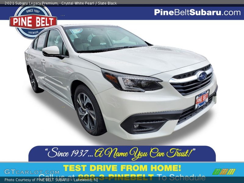 Crystal White Pearl / Slate Black 2021 Subaru Legacy Premium