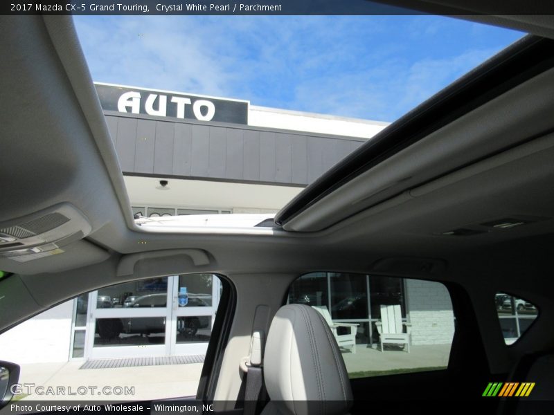Crystal White Pearl / Parchment 2017 Mazda CX-5 Grand Touring