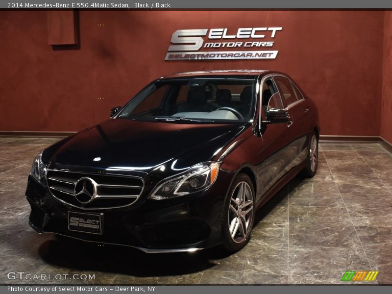 Black / Black 2014 Mercedes-Benz E 550 4Matic Sedan