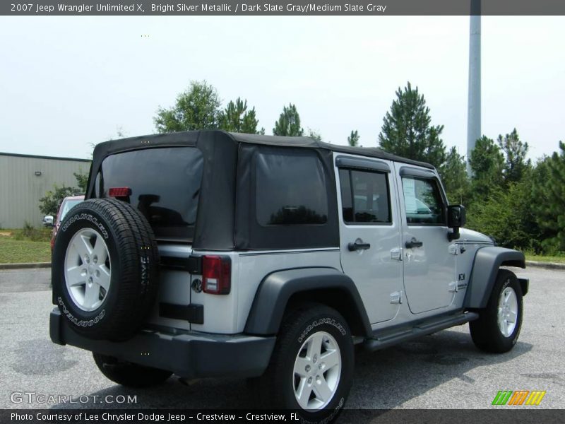 Bright Silver Metallic / Dark Slate Gray/Medium Slate Gray 2007 Jeep Wrangler Unlimited X