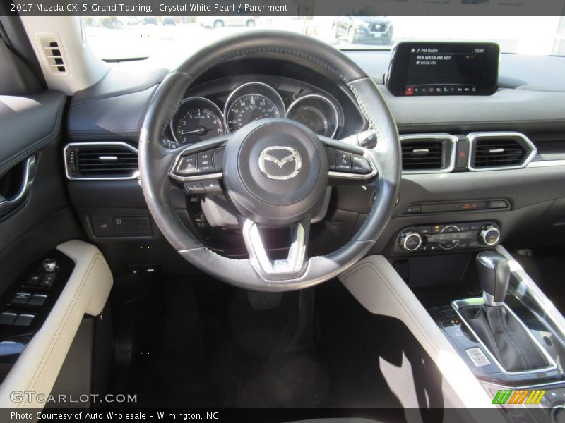 Crystal White Pearl / Parchment 2017 Mazda CX-5 Grand Touring