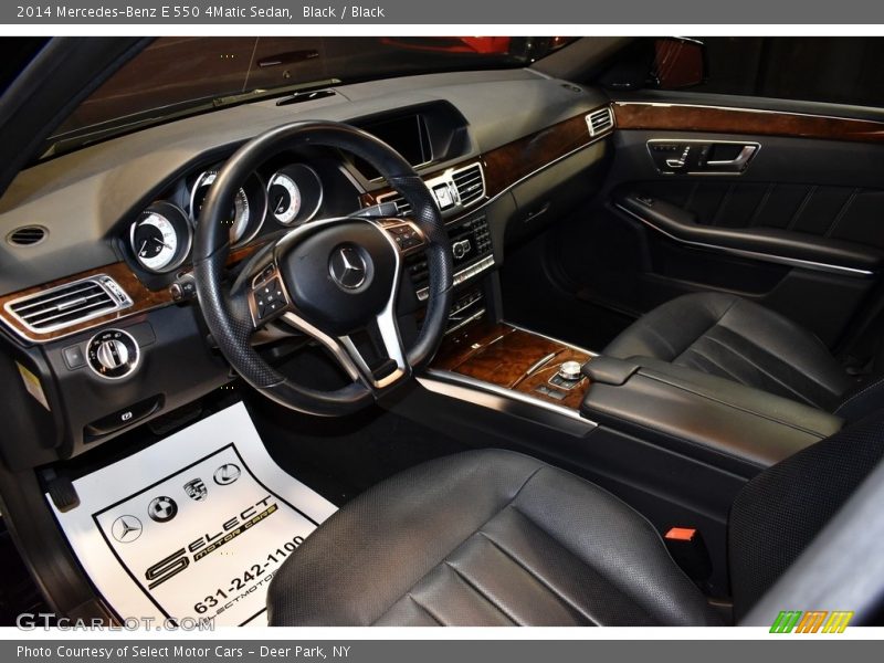 Black / Black 2014 Mercedes-Benz E 550 4Matic Sedan