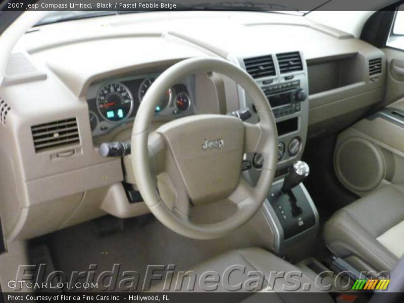 Black / Pastel Pebble Beige 2007 Jeep Compass Limited