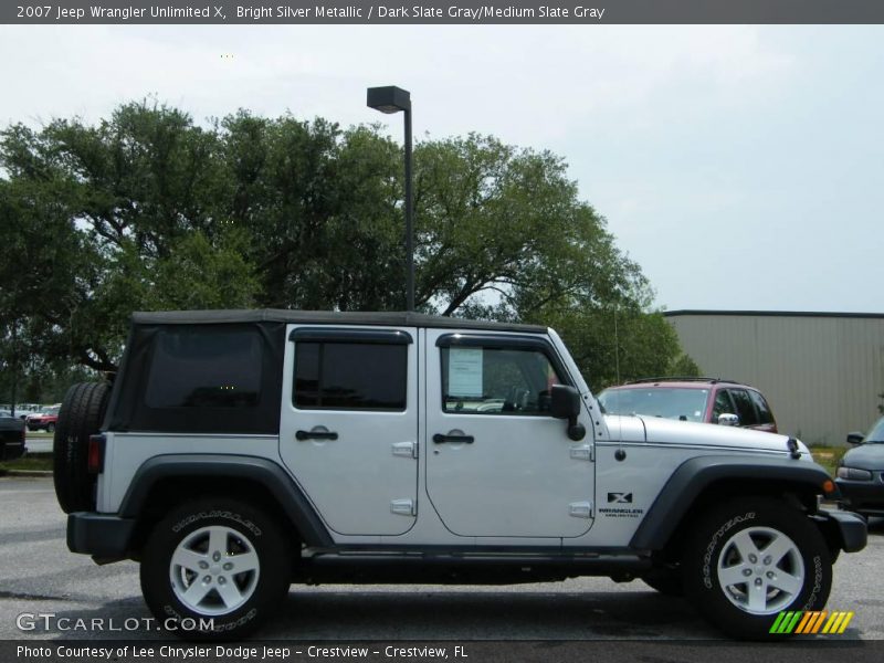 Bright Silver Metallic / Dark Slate Gray/Medium Slate Gray 2007 Jeep Wrangler Unlimited X